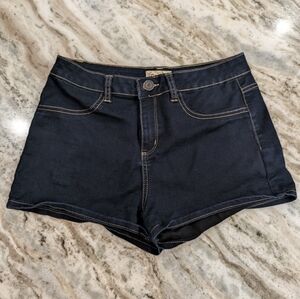 SO  dark blue jean denim booty shorts
